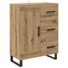 vidaXL Highboard Umjetnički hrast 69,5 x 34 x 180 cm Konstruirano drvo