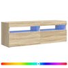 vidaXL TV ormarić s LED svjetlima boja hrasta sonome 120x35x40 cm