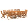 vidaXL 13-dijelni vrtni blagovaonski set 280x90x75 cm bagremovog drva