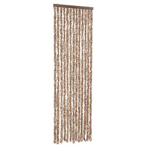vidaXL Zastor protiv muha bež-tamnosmeđi 56x185 cm od &scaron;enila