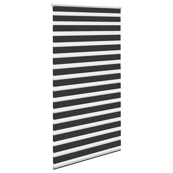 vidaXL Rolo crne zavjese sa zebrastim linijama 120 x 230 cm