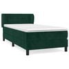 vidaXL Box spring krevet s madracem tamnozeleni 100x200 cm bar&scaron;unasti