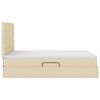 vidaXL Krevet s madracem i skladi&scaron;tem Krema 140 x 200 cm Poliester