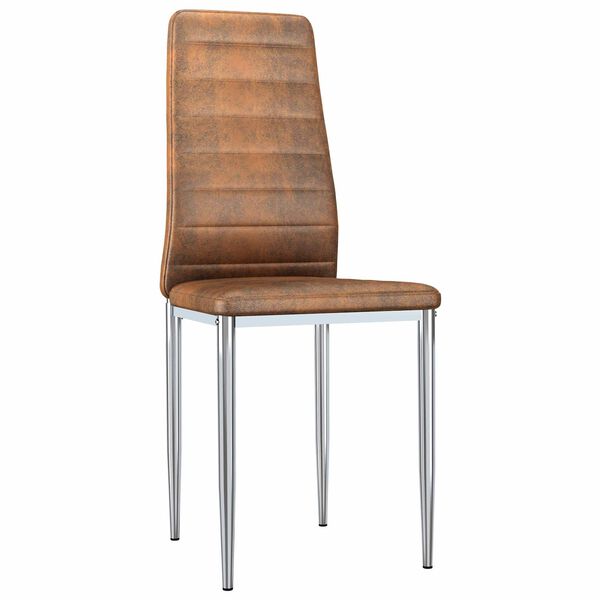 vidaXL Trpezarijske stolice 2 pcs Smeđa 41.5 x 48 x 99 cm