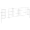 vidaXL Ograda za vrt s kolčićima 48 pcs 115 x 30 cm Mesh Srebrna