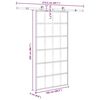 vidaXL Klizna vrata s okovom 102x205 cm ESG staklo i aluminij