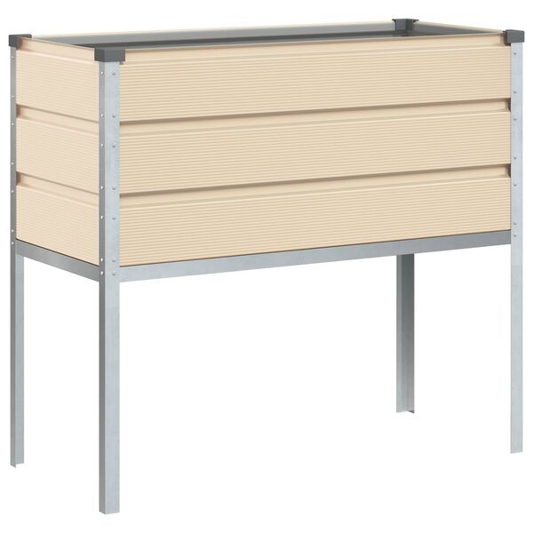 vidaXL Sadilica Slonovača 100 x 45 x 90 cm Cinkani čelik