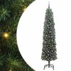 vidaXL Umjetno božićno drvce Zelena 210 cm PVC i čelik i plastika