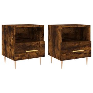 vidaXL Noćni ormarići 2 kom boja hrasta 40x35x47,5cm konstruirano drvo