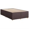 vidaXL Krevet box spring s madracem tamnosmeđi 120 x 190 cm od tkanine