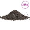 vidaXL Bazaltni &scaron;ljunak 25 kg crni 5-8 mm