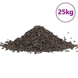 vidaXL Bazaltni &scaron;ljunak 25 kg crni 5-8 mm