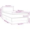 vidaXL Box spring krevet s madracem tamnozeleni 90x200 cm bar&scaron;unasti