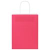 vidaXL Papirnate vrećice 250 kom s ručkama ružičaste 21x11x28 cm