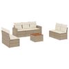 vidaXL 8-dijelni set vrtnih sofa od poliratana s jastucima bež