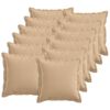 vidaXL Presvlaka za jastuk 12 pcs HOUTEN Krem 40 x 40 cm Umjetni lan