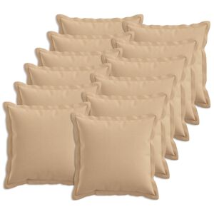 vidaXL Presvlaka za jastuk 12 pcs HOUTEN Krem 40 x 40 cm Umjetni lan