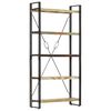 vidaXL Police za knjige s 5 razina 90 x 30 x 180 cm obnovljeno drvo