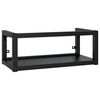vidaXL Zidni okvir za kupaonski umivaonik crni 79x38x31 cm željezni