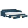 vidaXL Dnevni krevet na razvlačenje plavi 80 x 200 cm bar&scaron;unasti