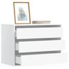 vidaXL Kutna komoda s ladicama bijela 80x41x58cm od konstruiranog drva