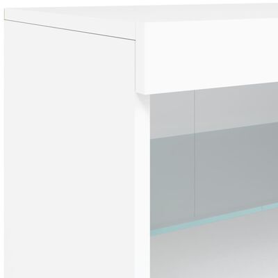 vidaXL Komoda s LED svjetlima bijela 60x37x67 cm