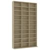 vidaXL Ormarić za CD-ove boja hrasta 102x16x177,5 cm konstruirano drvo