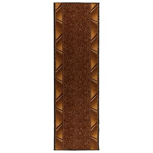 vidaXL Trkački tepih FLORNES Tkani Smeđa 100 x 200 cm PP 7 mm