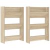 vidaXL Zidni ormarići za cipele 2 kom boja hrasta 60x18x90 cm drveni