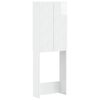 vidaXL Kabinetska WC DELFT Bijela visokog sjaja 66 x 25,5 x 190 cm