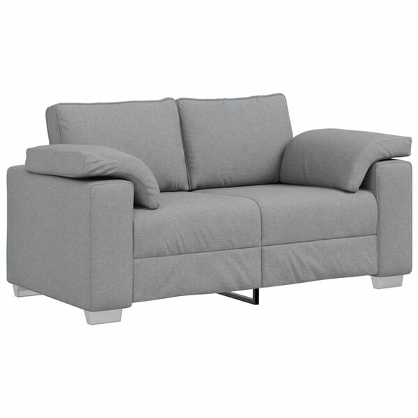 vidaXL Sofa 120cm Svijetlo siva tkanina