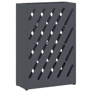 vidaXL Stalak za ki&scaron;obrane Antracit 28 x 12 x 41 cm Čelik