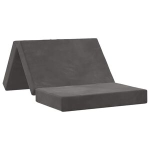 vidaXL Sofa na razvlačenje 100 x 67 x 45 cm Tamnosiva