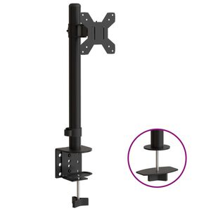 vidaXL Nosač za monitor crni čelični VESA 75/100 mm