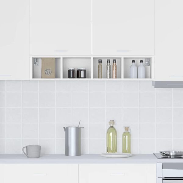 vidaXL Viseći ormarić Bijelo 20 x 29,5 x 100 cm Konstruirano drvo