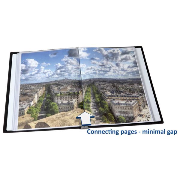 rillstab fascikl A4 50 džepova crni