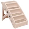 vidaXL Sklopive stepenice za pse krem 62 x 40 x 49,5 cm