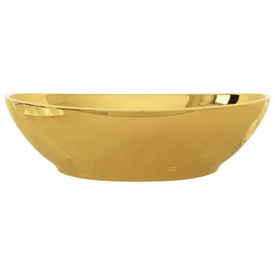 vidaXL Umivaonik 40 x 33 x 13,5 cm keramički zlatni
