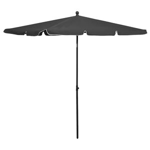 vidaXL Vrtni suncobran sa &scaron;ipkom 210 x 140 cm antracit