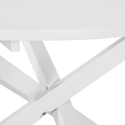 vidaXL Blagovaonski stol bijeli 120 x 75 cm MDF