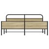vidaXL Metalni okvir kreveta bez madraca boja hrasta sonome 183x213 cm
