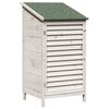 vidaXL Vrtna &Scaron;upa s krovom Bijela 59 x 56 x 113,5 cm Čvrsto drvo jele
