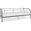 vidaXL Okvir za dnevni ležaj sivi metalni 90 x 200 cm
