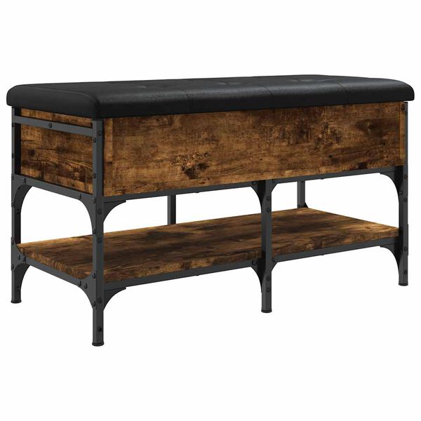 vidaXL Klupa za cipele boja hrasta 82x42x45 cm od konstruiranog drva