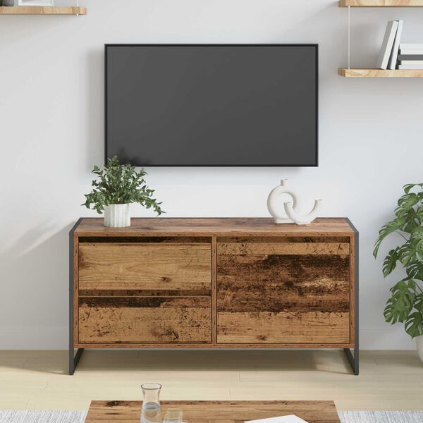 vidaXL TV ormar Staro drvo 100 x 36 x 49.5 cm Konstruirano drvo