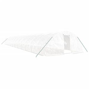 vidaXL Staklenik s čeličnim okvirom bijeli 120 m&sup2; 24 x 5 x 2,3 m