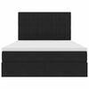 vidaXL Krevet s madracem i skladi&scaron;tem Crna 140 x 190 cm Bar&scaron;un