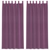 vidaXL Voile zavjese s petljama 2 kom. ljubičaste 140x225 cm