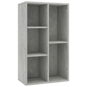 vidaXL Ormarić za knjige / komoda boja betona 50 x 25 x 80 cm drveni