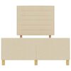 vidaXL Krevetna konstrukcija s uzglavljem Krema 160 x 200 cm tkanina